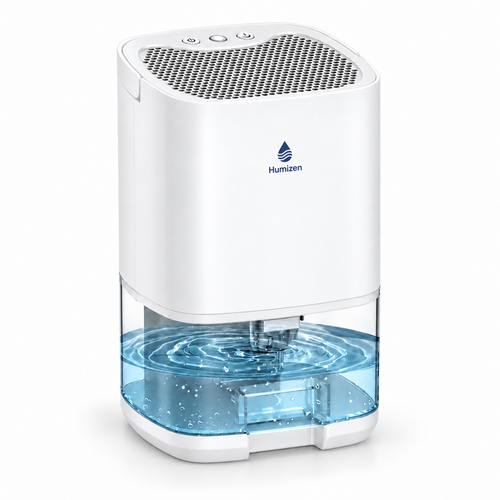 Déshumidificateur Compact 1 L – Vidange Continue & Filtre