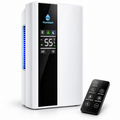Déshumidificateur 2-en-1 Silencieux – Purificateur d'Air & Télécommande