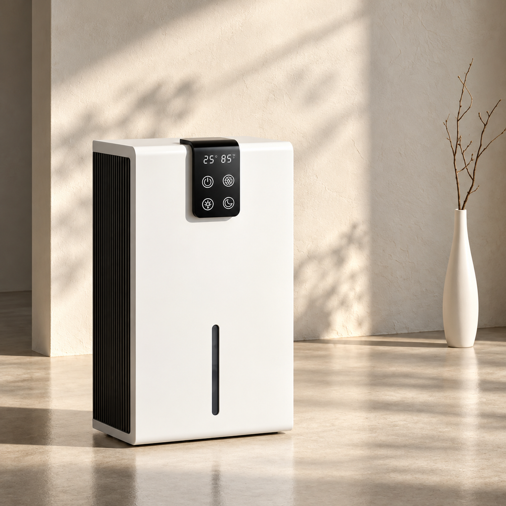 Déshumidificateur Réservoir 2,8 L – Veilleuse RGB & Arrêt Automatique