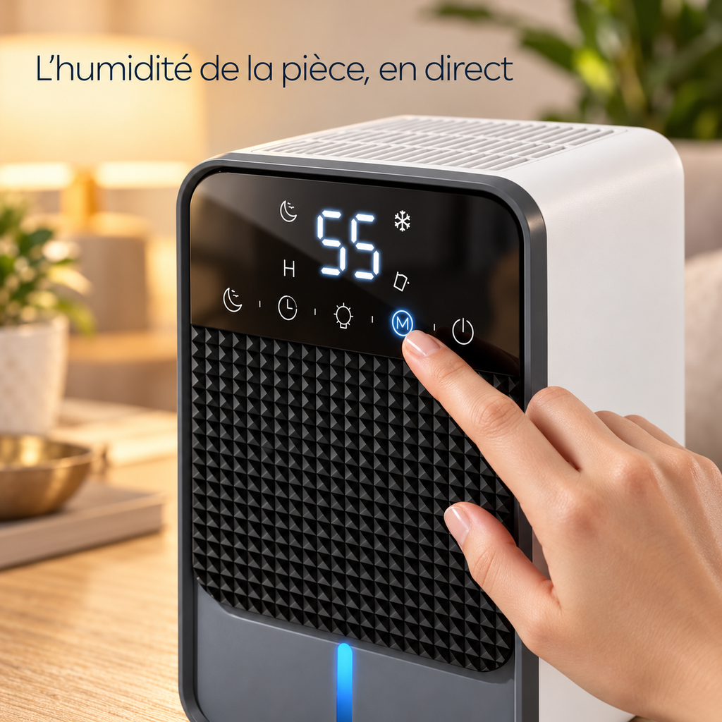 Déshumidificateur Van & Petits Espaces – Écran Humidité